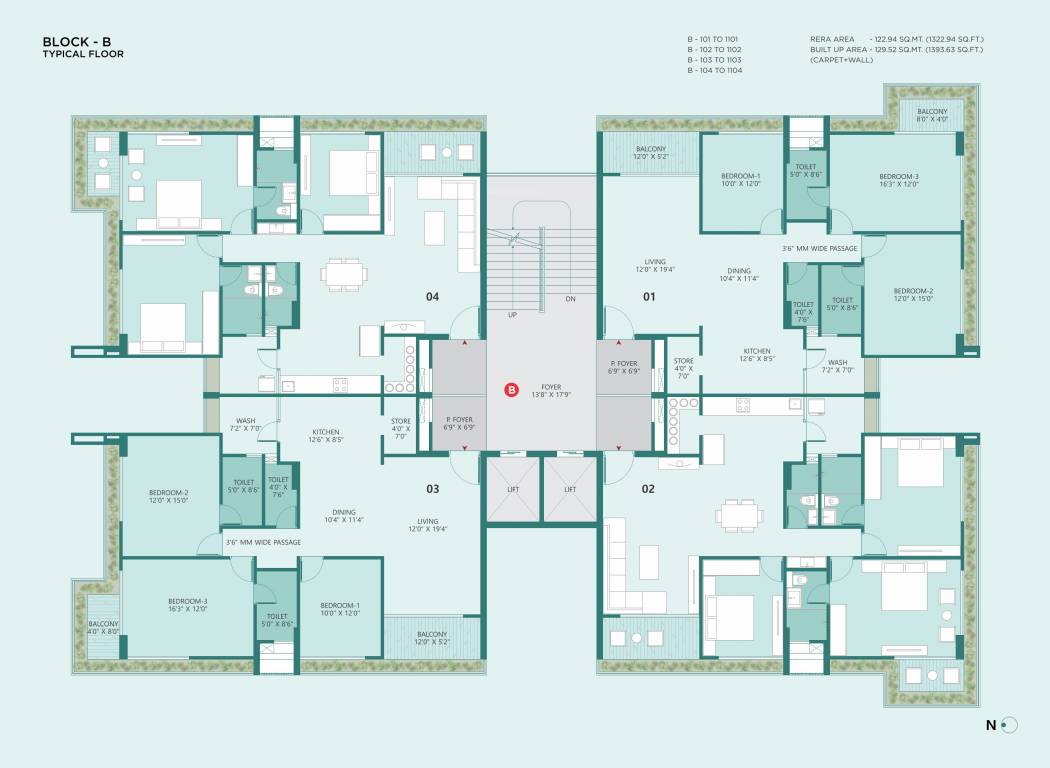  dev pinnacle Block B Cluster Plan