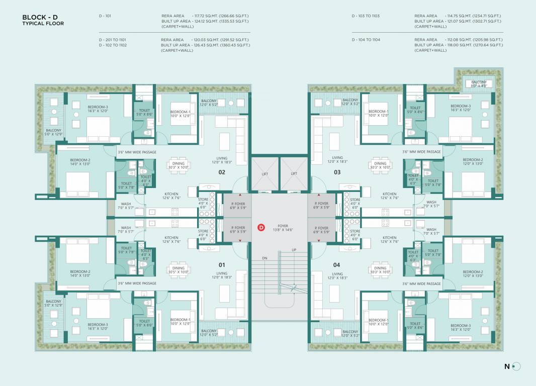  dev pinnacle Block D Cluster Plan