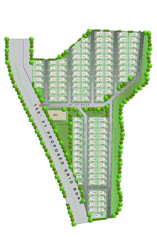  aurum luxury triplex villas Layout Plan