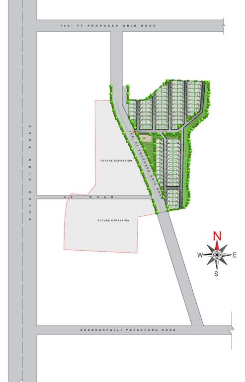  aurum luxury triplex villas Master Plan