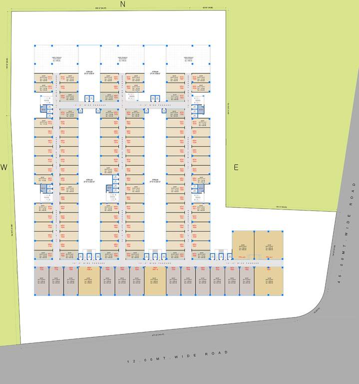  rituraj textile hub Rituraj Textile Hub Cluster Plan for 7th Floor