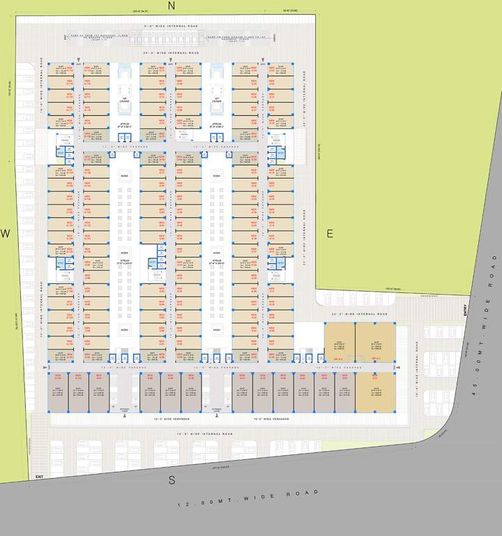  rituraj textile hub Rituraj Textile Hub Cluster Plan for ground Floor