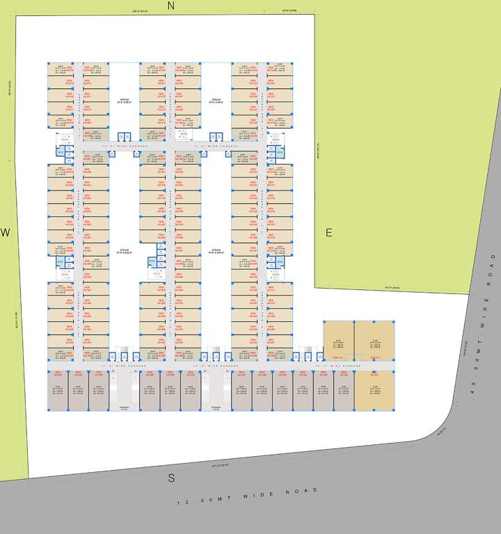  rituraj textile hub Rituraj Textile Hub Cluster Plan Upper Ground Floor