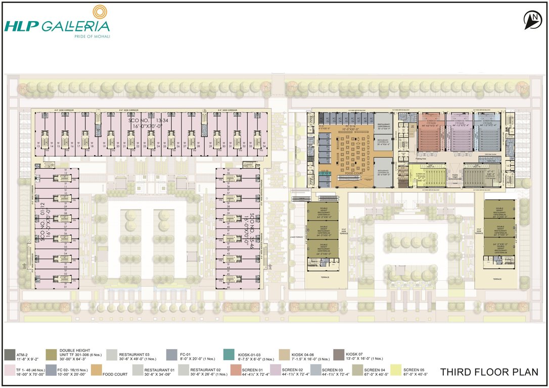  galleria HLP Galleria Cluster Plan for 3rd Floor