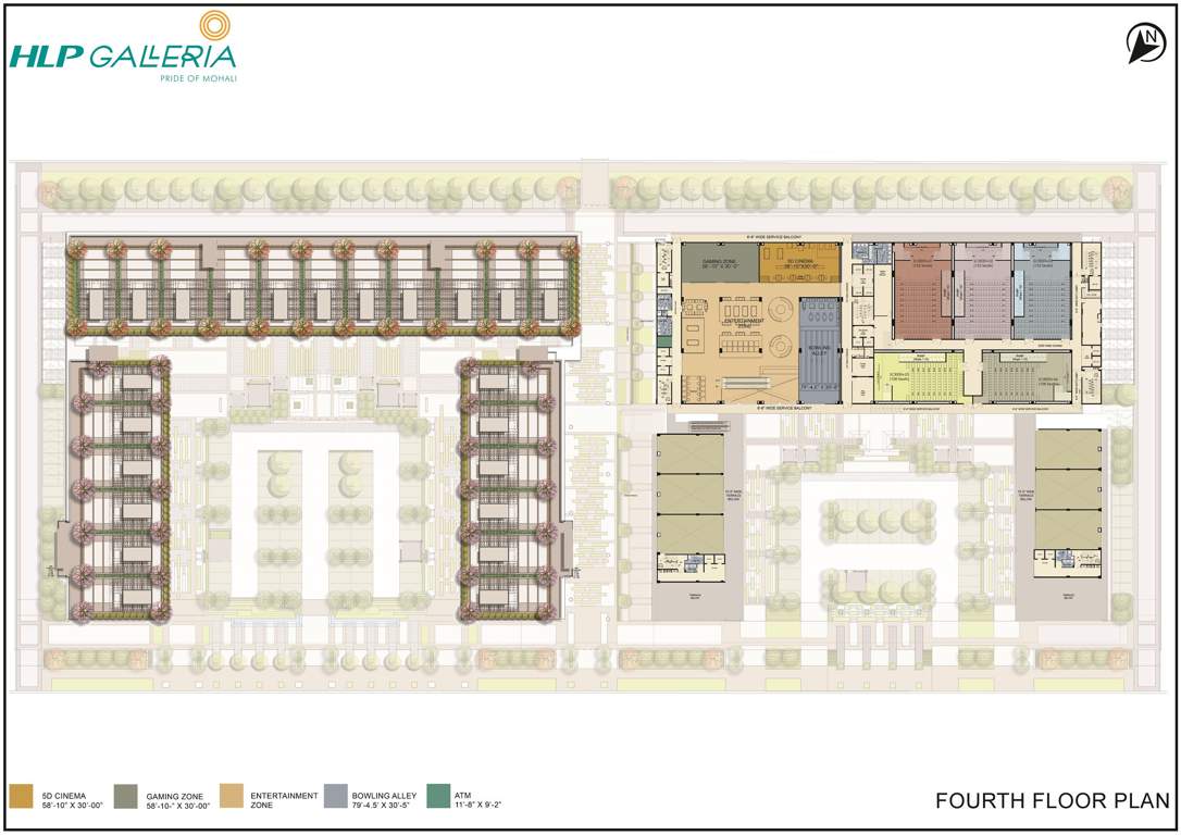  galleria HLP Galleria Cluster Plan for 4th Floor