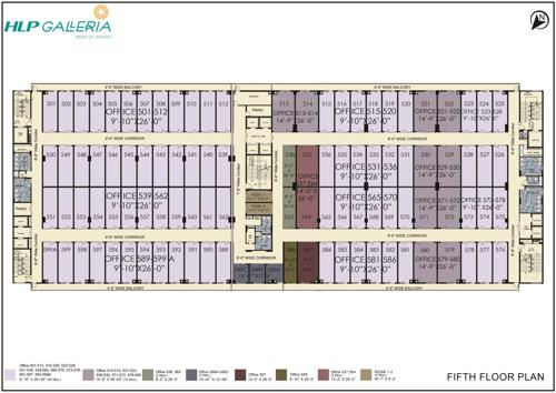 HLP Galleria Cluster Plan for 5th Floor galleria HLP Galleria Cluster Plan for 5th Floor