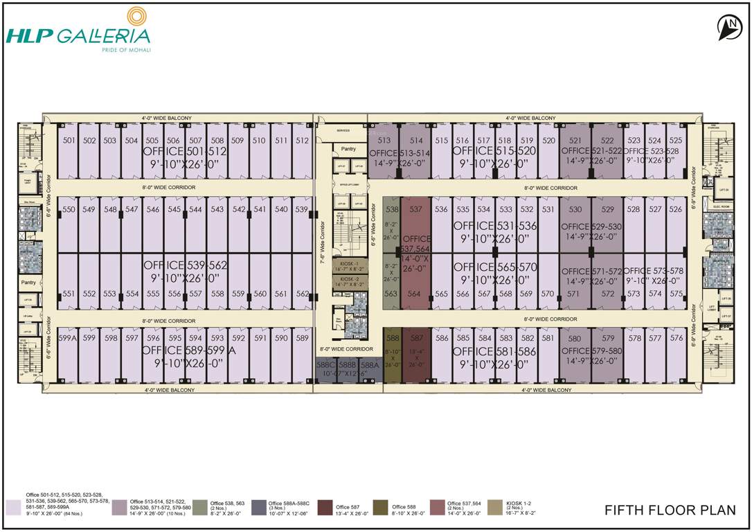 galleria HLP Galleria Cluster Plan for 5th Floor