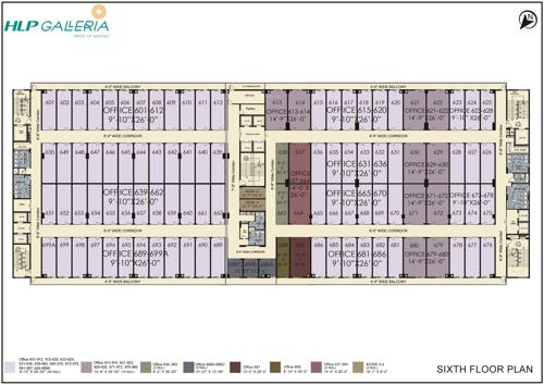 HLP Galleria Cluster Plan for 6th Floor galleria HLP Galleria Cluster Plan for 6th Floor