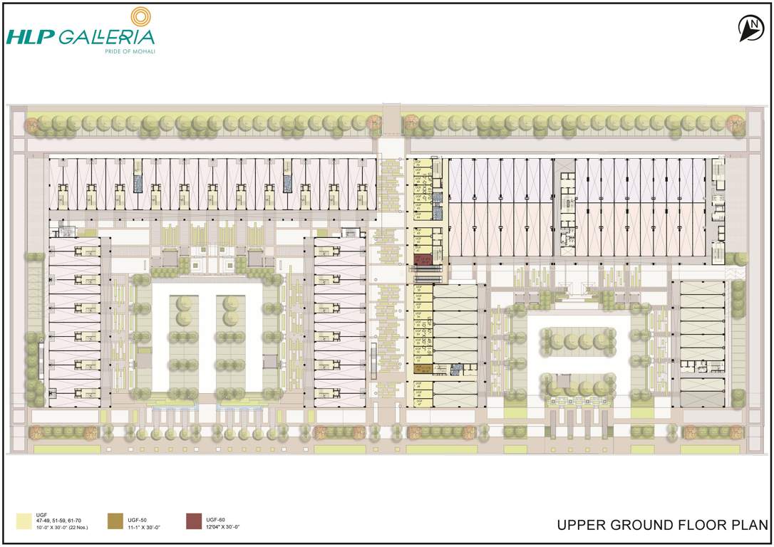  galleria HLP Galleria Upeer Ground Floor Cluster Plan