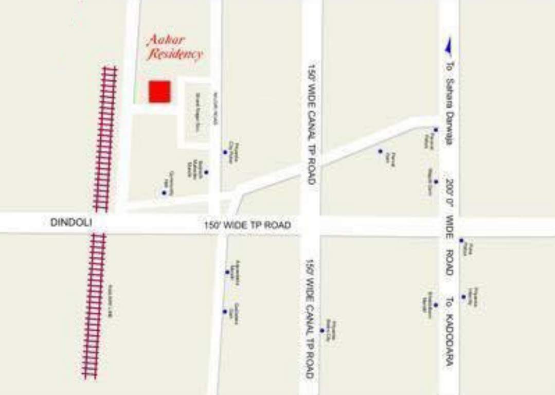 aakar residency Location Plan