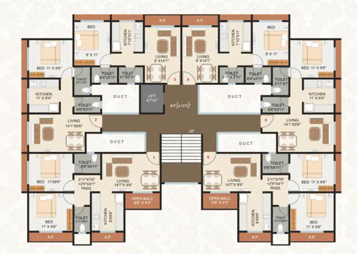  om-prathamesh-co-op-hsg-society-ltd Om Prathamesh Co Op Hsg Society Ltd Cluster Plan