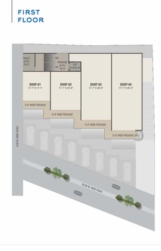  om-plaza Om Plaza Cluster Plan for 1st Floor