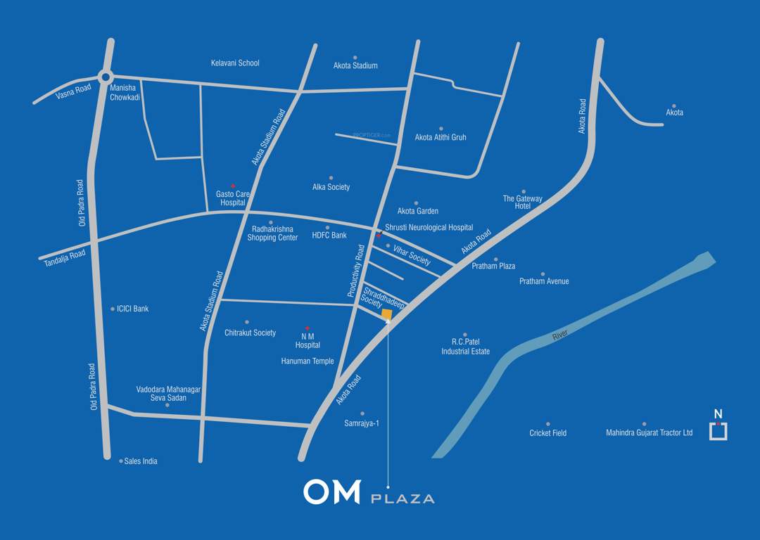  om plaza Location Plan