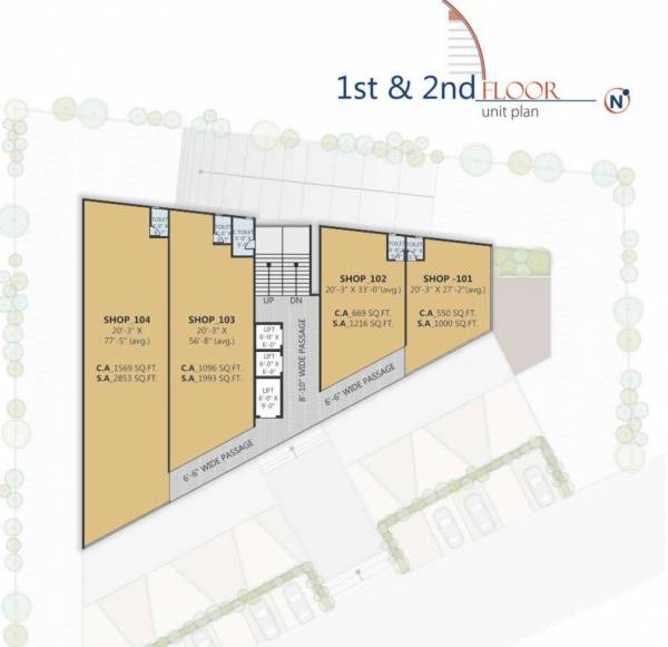 Point Cluster Plan from 1st to 2nd Floor point Point Cluster Plan from 1st to 2nd Floor