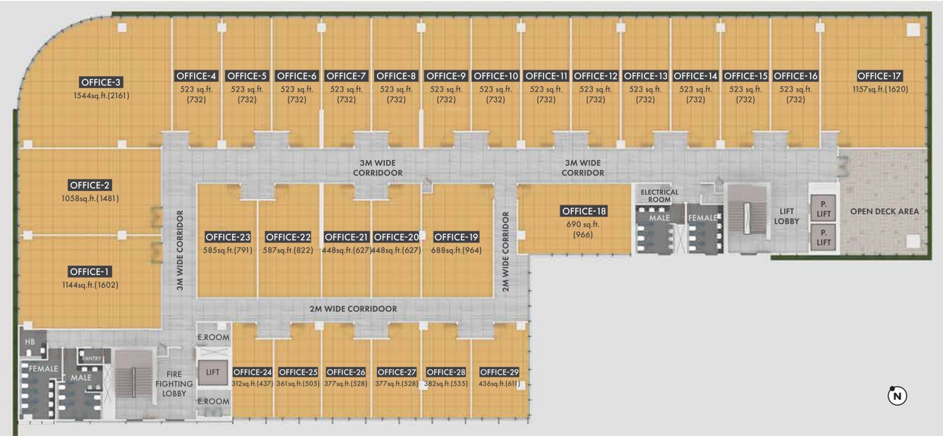  ascent avenue Ascent Avenue Cluster Plan For 6th Floor