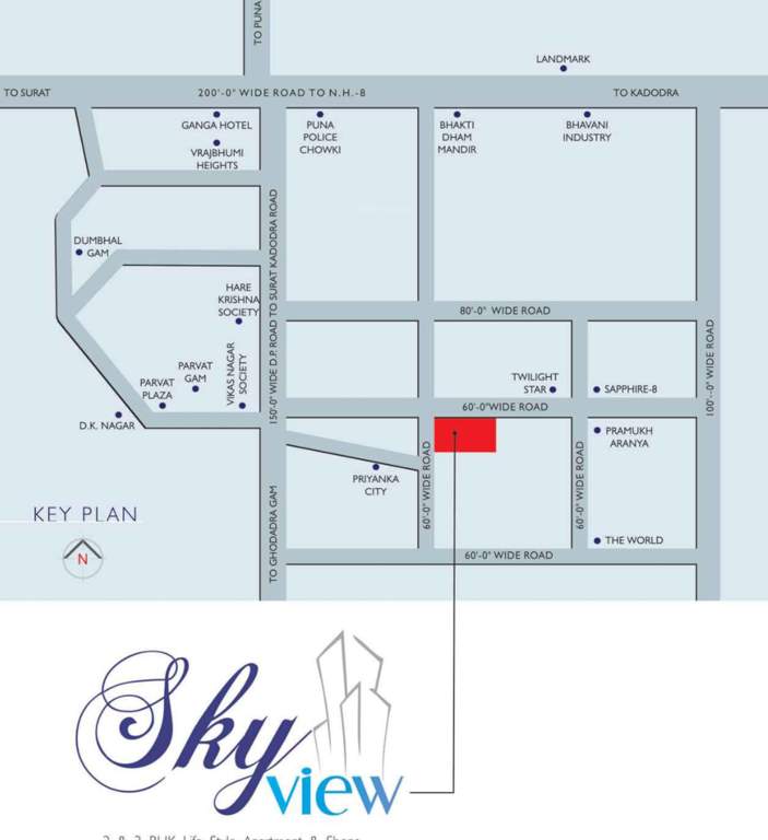  sky view heights  Location Plan