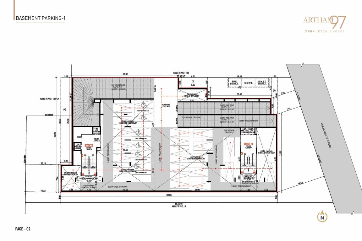  artham 97 Block A And Block B Basement 1 Cluster Plan