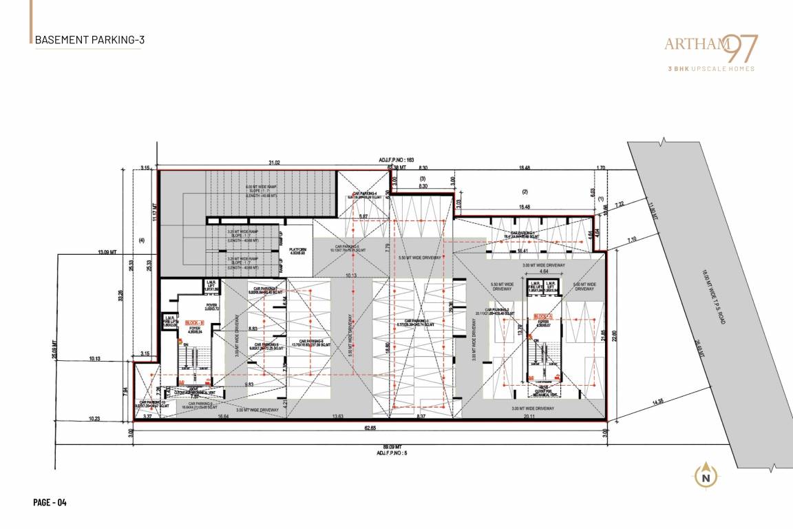  artham 97 Block A And Block B Basement 3 Cluster Plan