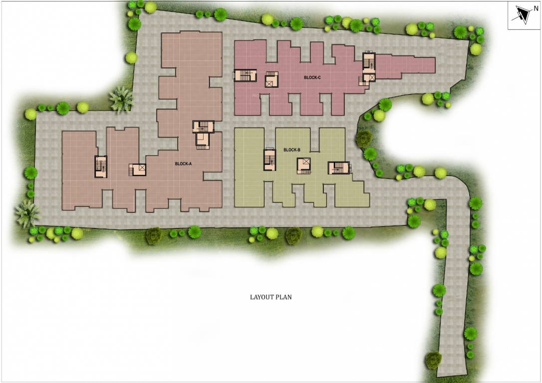  residency noapara Layout Plan