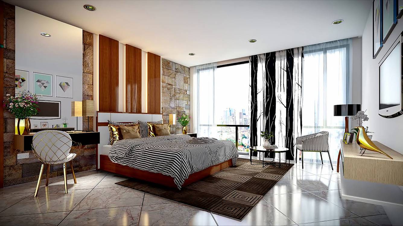  residency noapara Bedroom