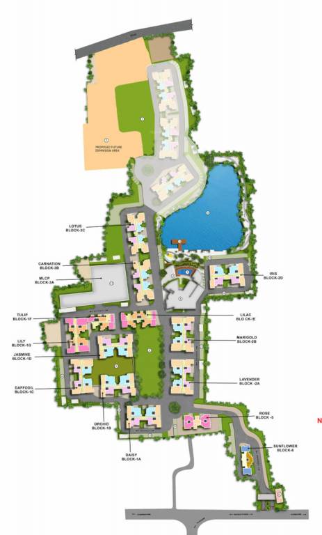  waterfront block 3b and 3c carnation and lotus Master Plan