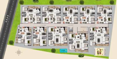  happy-homes Happy Homes Cluster Plan For Typical Floor Plan