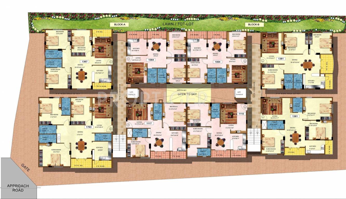  naveen lakeside Tower  A Cluster Plan