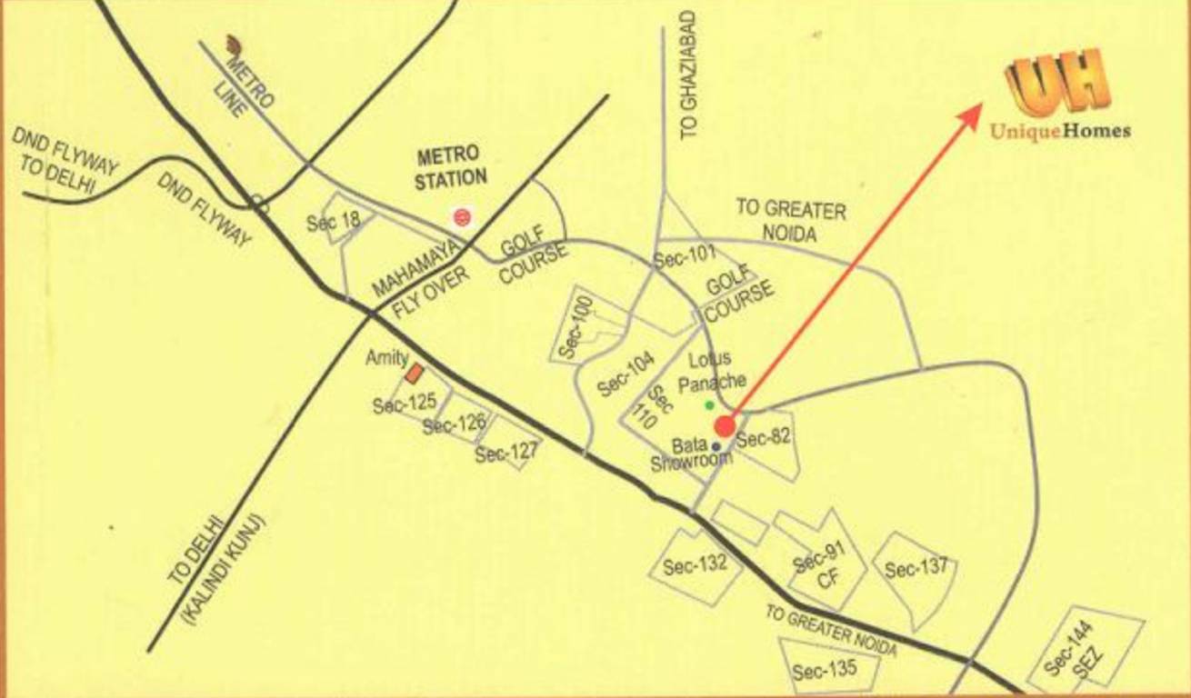 unique homes ii Location Plan