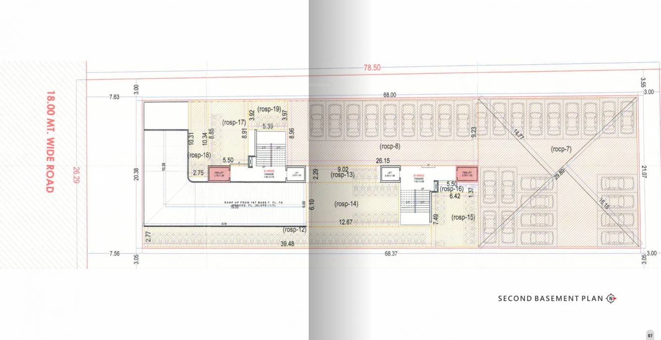 santorini Block A & B Basement 2 Floor Cluster Plan