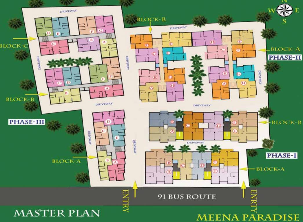  meena paradise iii Master Plan