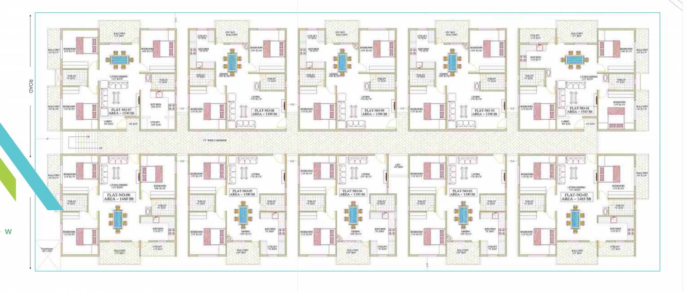  elite Elite Cluster Plan from 1st to 4th Floor