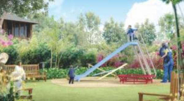  copper-leaf Children's play area