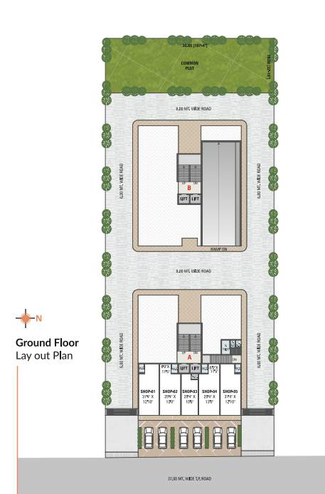  vrundavan greens Block A Cluster Plan for ground Floor