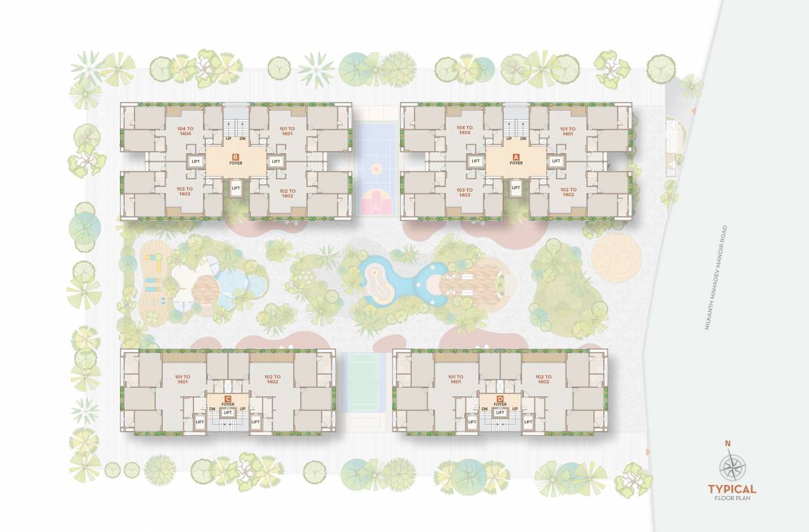  the avante Block  A Cluster Plan