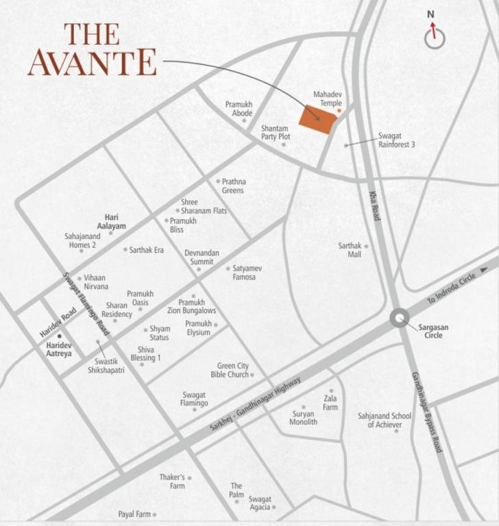  the avante Location Plan