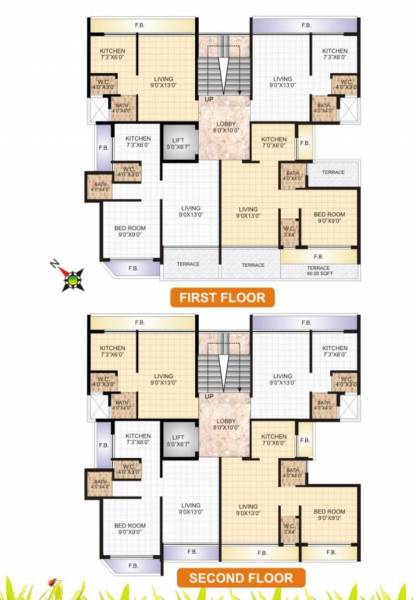  nivas Nivas Cluster Plan from 1st to 2nd Floor