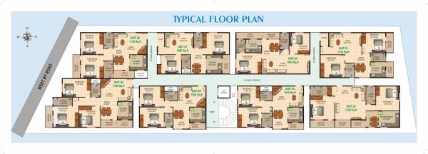  pride Pride Cluster Plan from 1st to 4th Floor