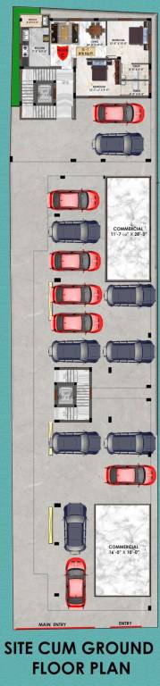  skb fantastic Block   A, B, C Ground Cluster Plan