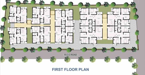 Azad Residency First Floor Cluster Plan azad-residency Azad Residency First Floor Cluster Plan