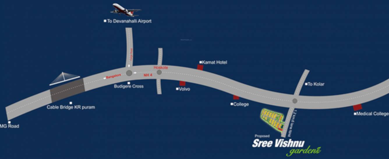  sree vishnu garden Location Plan