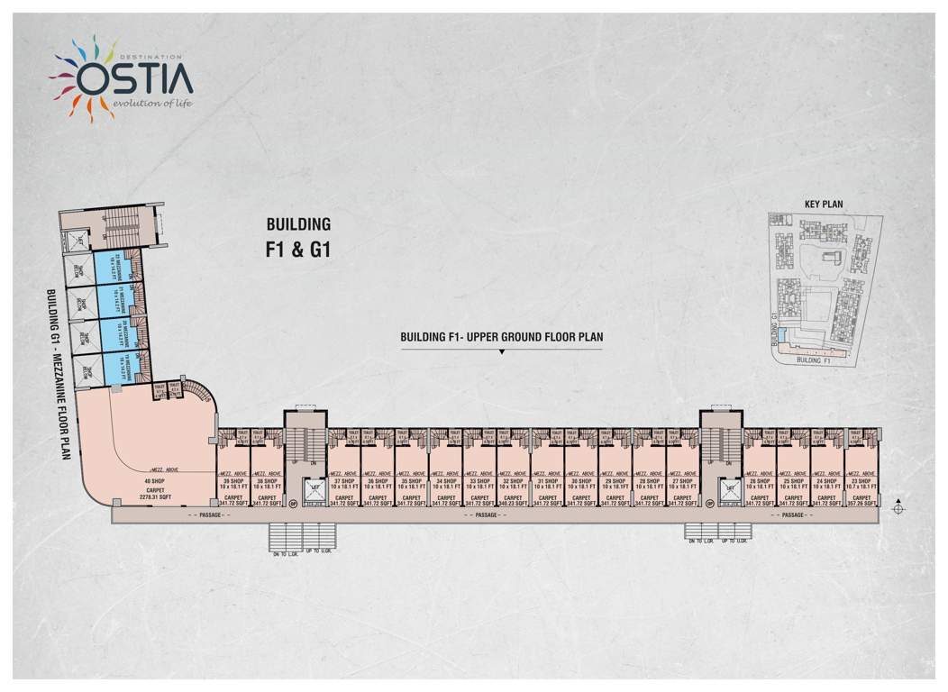  destination ostia Destination Ostia Building F1&G1 Cluster Plan
