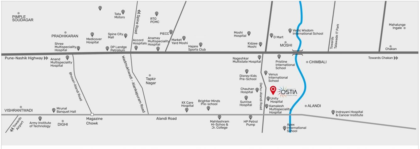  destination ostia building e1 Location Plan
