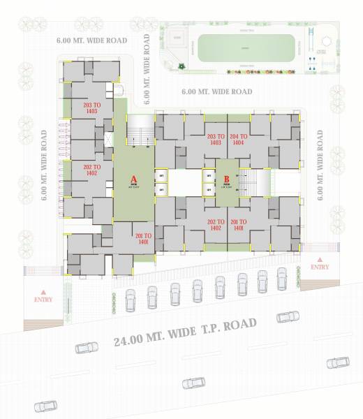  parisar Block A And B Cluster Plan