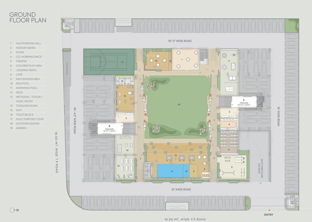  green vistas Tower A Cluster Plan