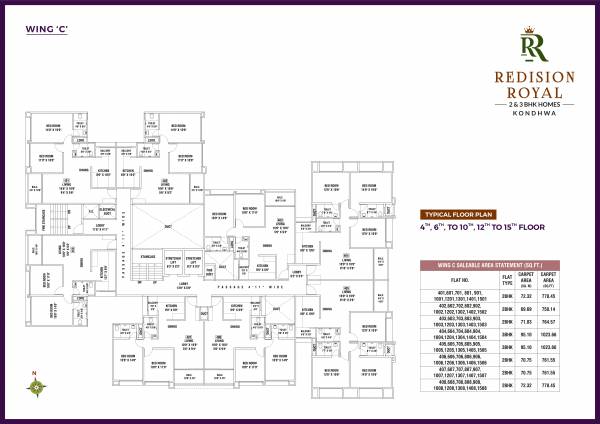  redision-royal Redision Royal Cluster Plan for 4th Floor