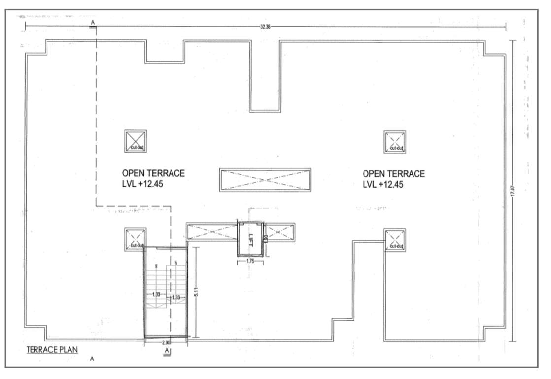  rudra prayag avenue block d Block D Cluster Plan for Terrace Floor