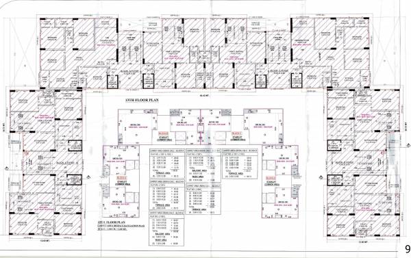  prism Block  A,B,C & D Cluster Plan for 13th Floor
