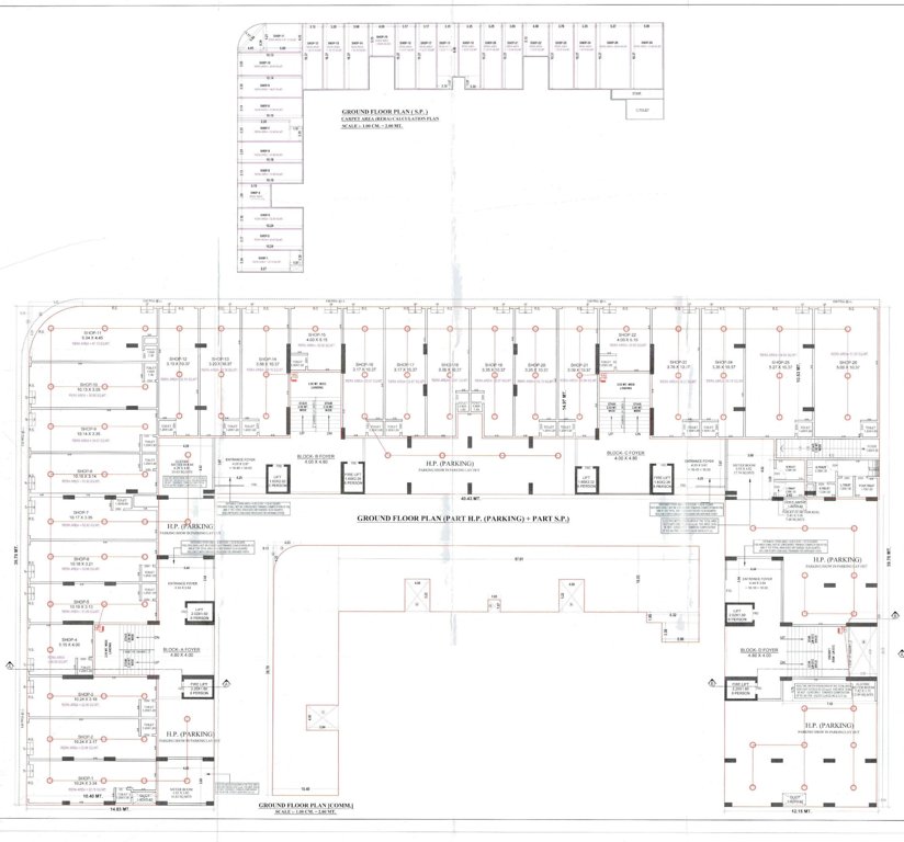  prism Block A,B,C & D Ground Floor Cluster Plan