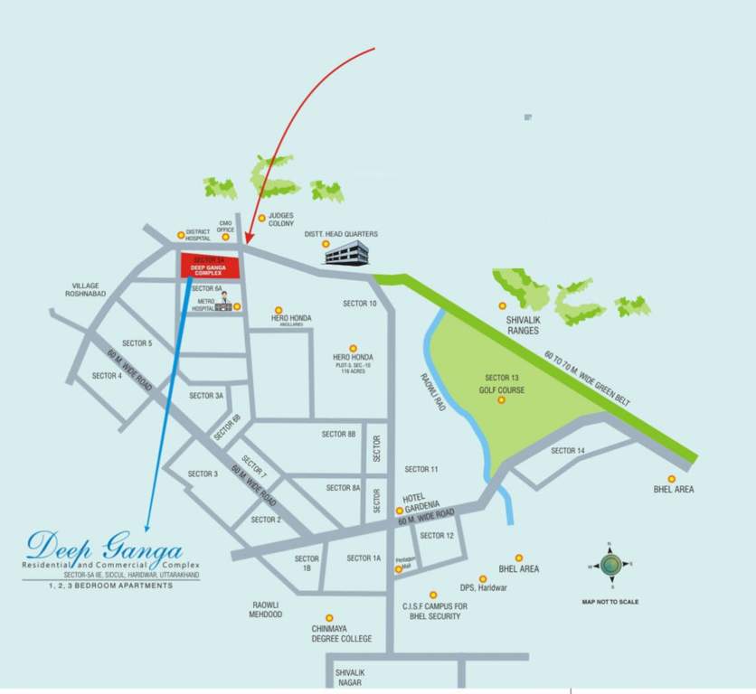  deep ganga Location Plan