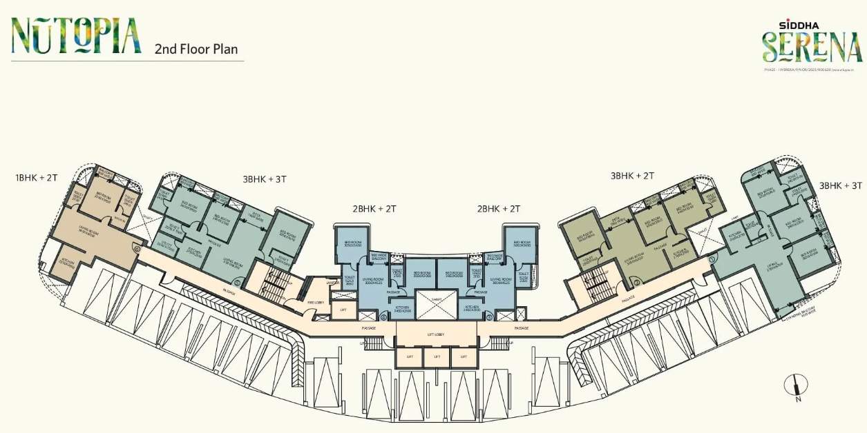  serena Siddha Serena Phase I Cluster Plan For 2nd Floor